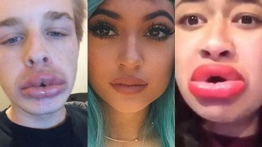 “Desafío Kylie Jenner” es un boom en las redes sociales (Fotos)