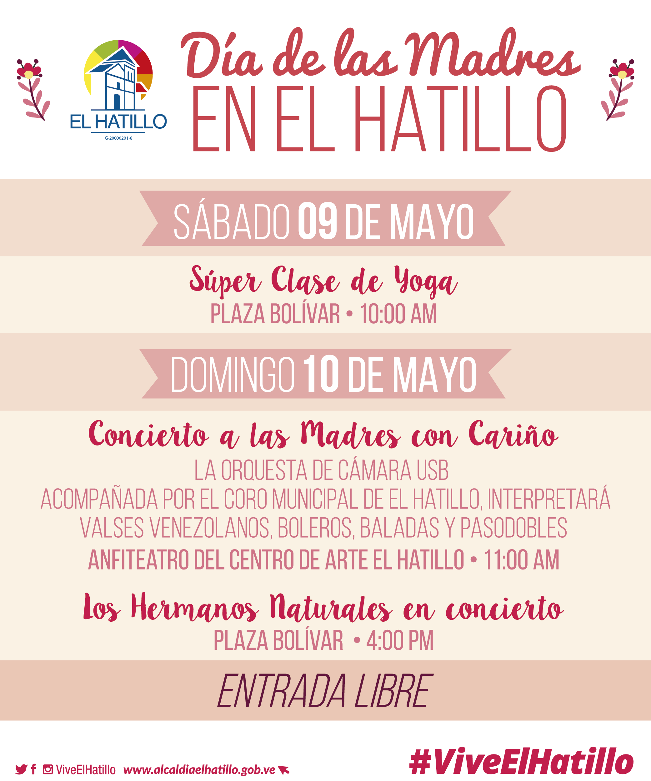 El Hatillo celebra a las madres con programación especial