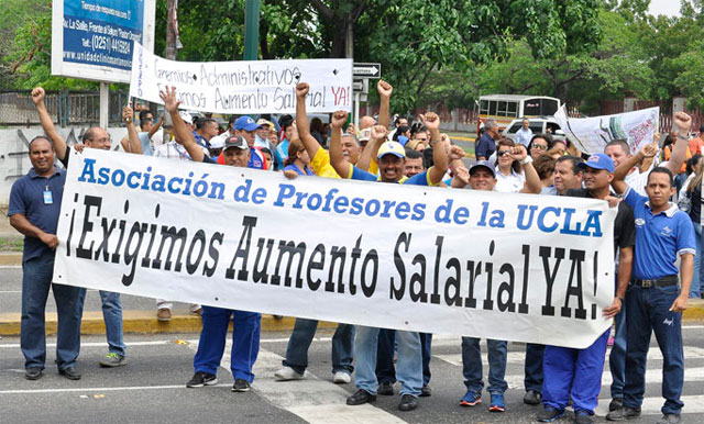 Universidades de Lara cumplen paro de 24 horas