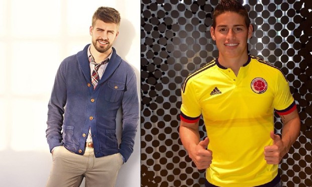 Pelea de Papis: Gerard Piqué Vs James Rodríguez… ¿Cuál padre es más tierno? (Foto)