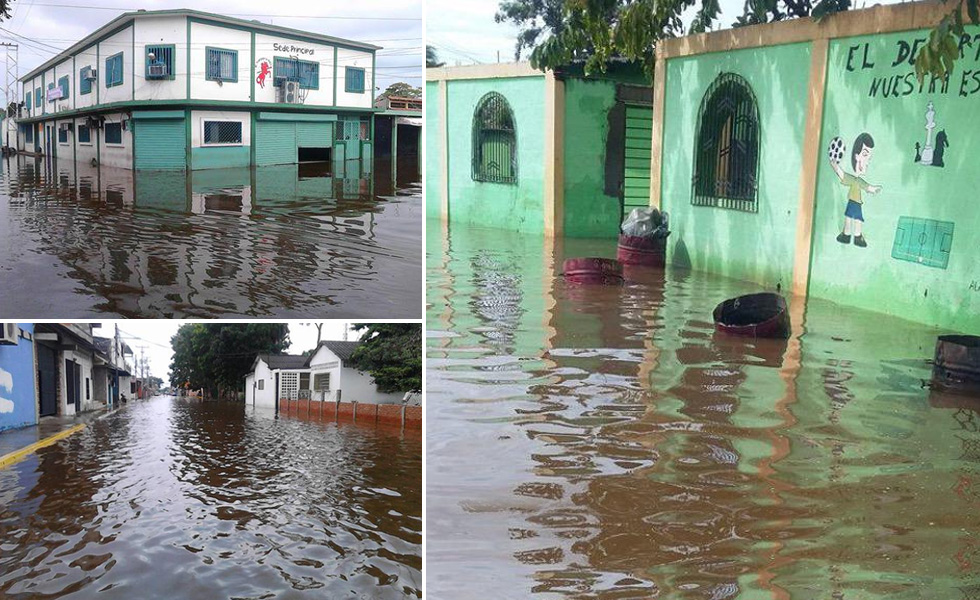 Guasdualito bajo las aguas (Fotos)