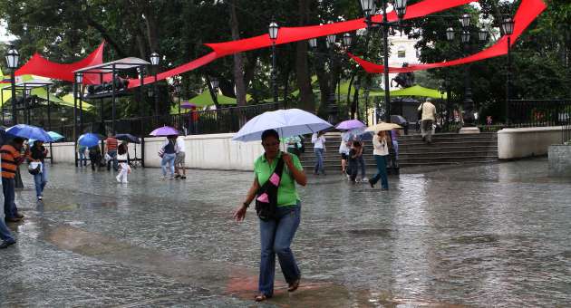 Precipitaciones para este sábado en diferentes partes del país, pronosticó Inameh