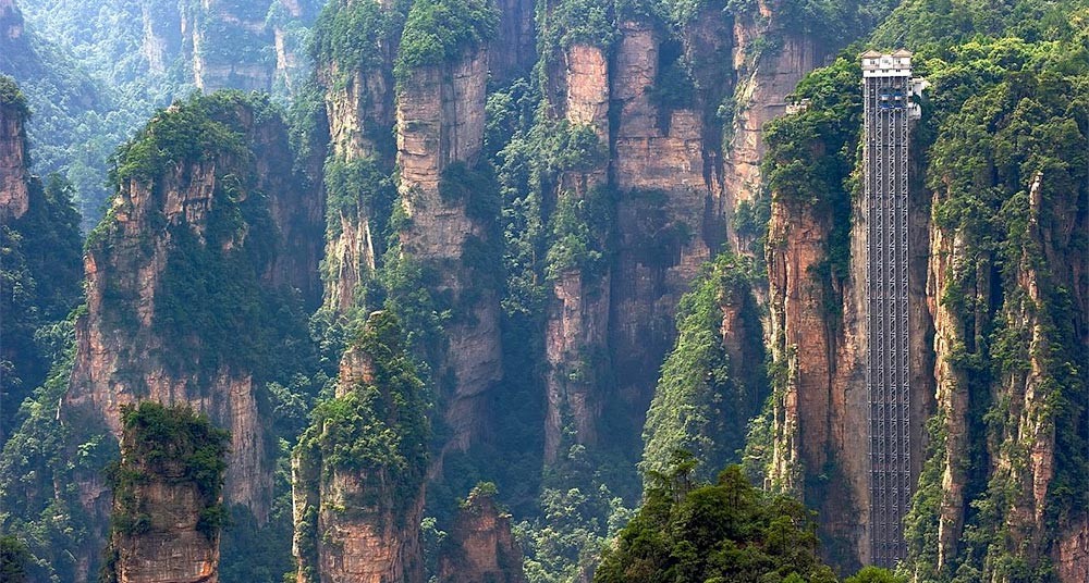 El elevador al aire libre más alto del mundo