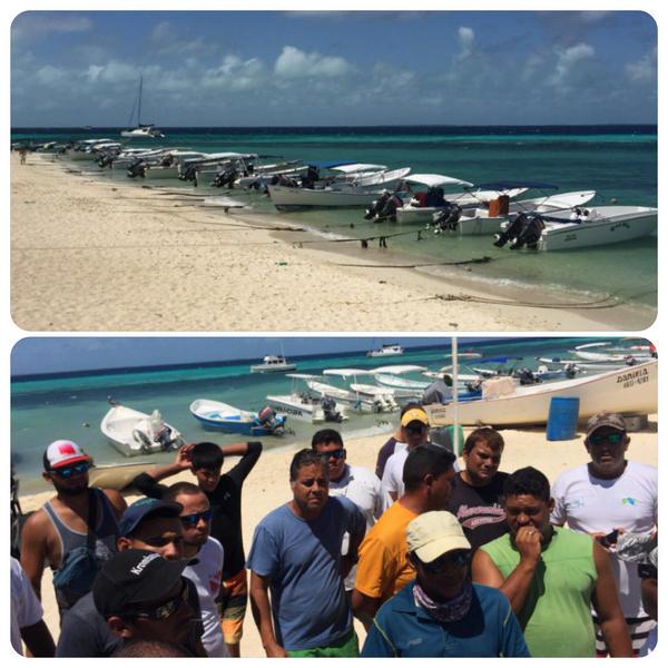 Protesta en Los Roques por falta de gasolina y energía eléctrica (Fotos)