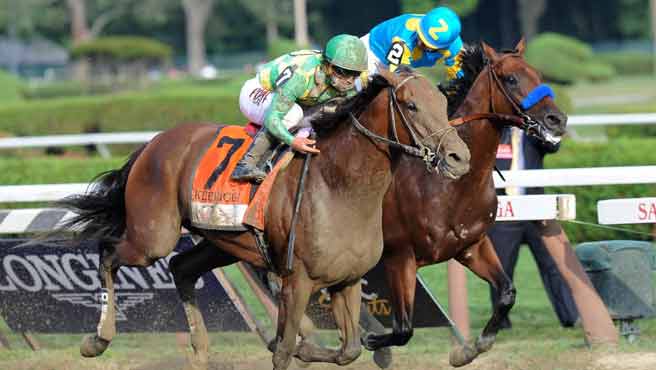 Keen Ice y Javier Castellano derrotan a American Pharoah en Saratoga