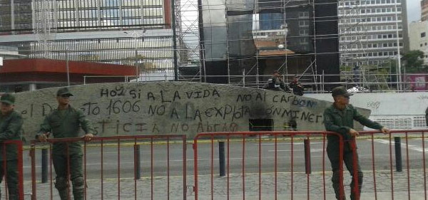 Fuerte custodia de la Fanb en los alrededores del Palacio de Justicia por juicio de López (Fotos)