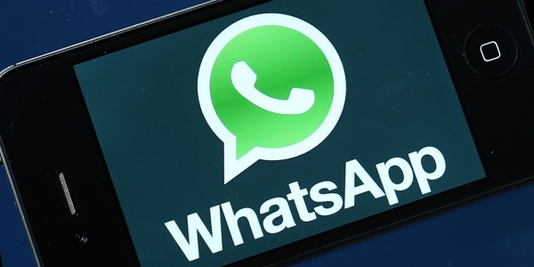 SAN FRANCISCO, CA - FEBRUARY 19:  Facebook and WhatsApp logos are displayed on portable electronic devices on February 19, 2014 in San Francisco City. Facebook Inc. announced that it will purchase smartphone-messaging app company WhatsApp Inc. for $19 billion in cash and stock.  (Photo Illustration by Justin Sullivan/Getty Images)