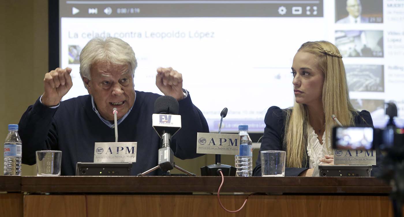 Felipe González califica de auténtica burla el juicio contra Leopoldo López