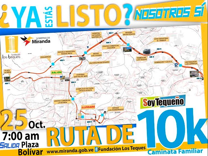 Mirandinos correrán 10K por la paz este domingo