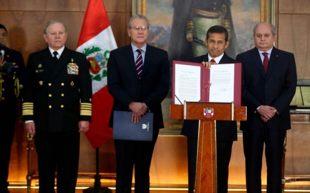 El presidente de Perú, Ollanta Humala promulgó ley de creación del distrito La Yarada-Los Palos. EFE