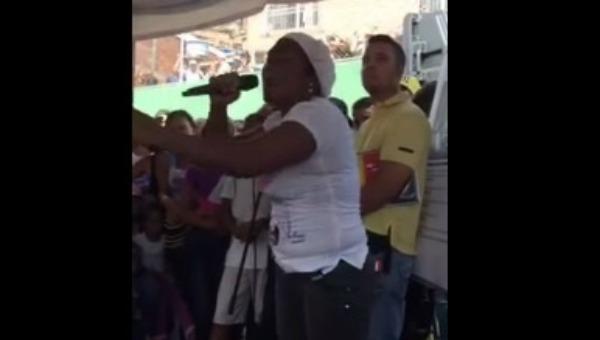 Encendido discurso de una exchavista en Guarenas: Queremos patria nueva, Chávez murió (VIDEO)