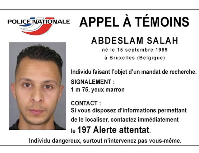 Foto entregada por la Policía Nacional Francesa, que muestra a Salah Abdeslam, uno de los sospechosos por los ataques en París, 15 de noviembre de 2015. La policía belga arrestó a una persona en el distrito Molenbeek de Bruselas, pero no es el sospechoso francés buscado por los atentados en París Salah Abdeslam, dijo el lunes la radioemisora pública RTBF. REUTERS/Police Nationale/Handout via Reuters