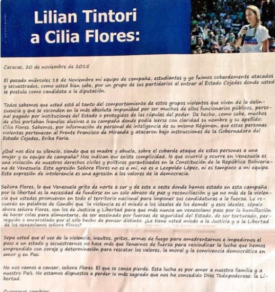 Carta de lilian