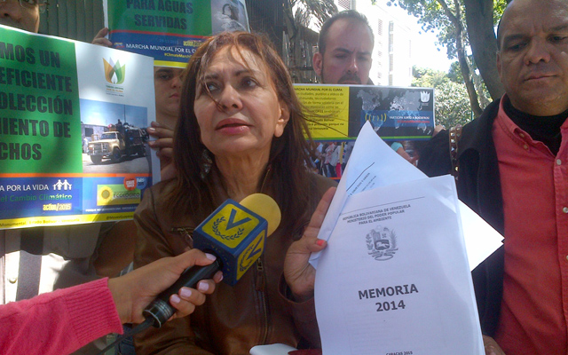 Pastora Medina: Guayaneses consumimos agua con más de 110 mil mililitros de heces fecales