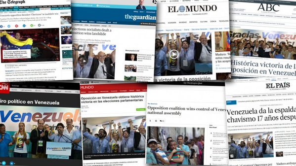 Así reseñó la prensa internacional el triunfo de oposición este 6D (Portadas)