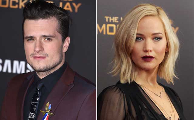 Josh Hutcherson y Jennifer Lawrence.  Foto: Steve Granitz/WireImage; Jim Spellman/WireImage