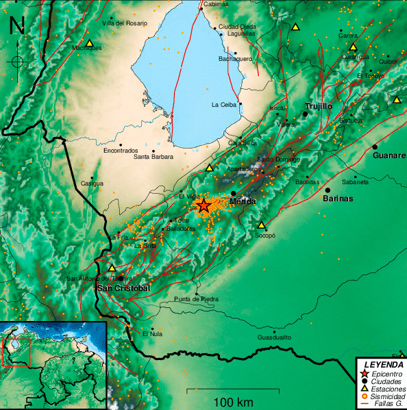 Sismo de 2.5 al sureste de El Vigía