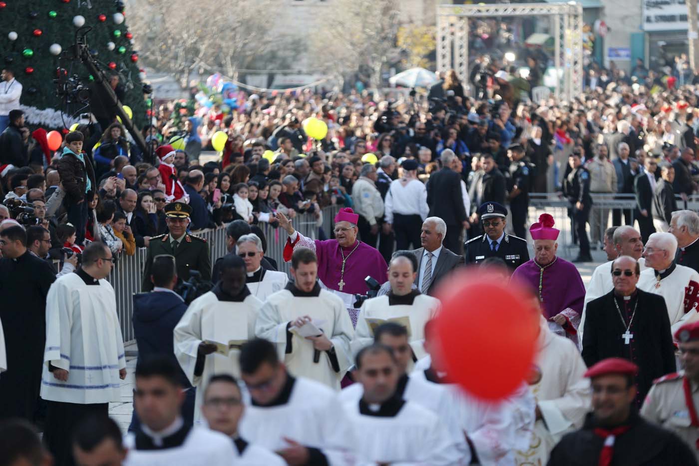 Apagada Navidad en Belén bajo extremas medidas de seguridad