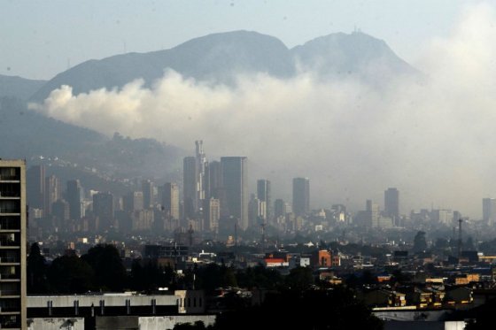 Incendio forestal en Bogotá (Fotos)