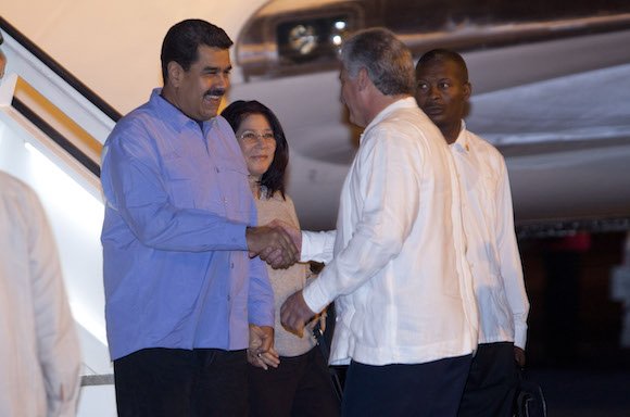 Maduro llegó a La Habana