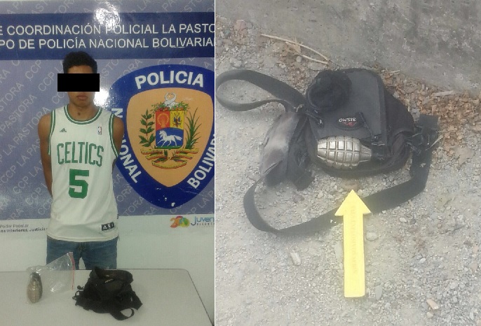 PNB detiene a joven de 19 años que portaba una granada