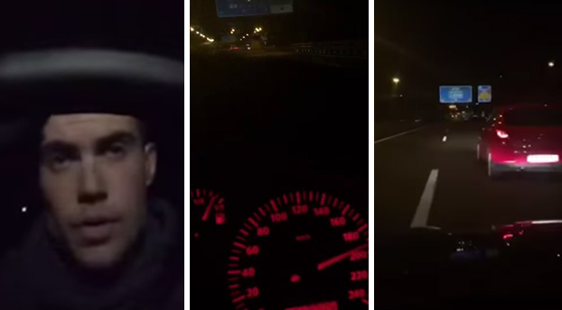 Lo detienen por trasmitir en Periscope mientras conducía a 200 kilómetros por hora (Fotos)