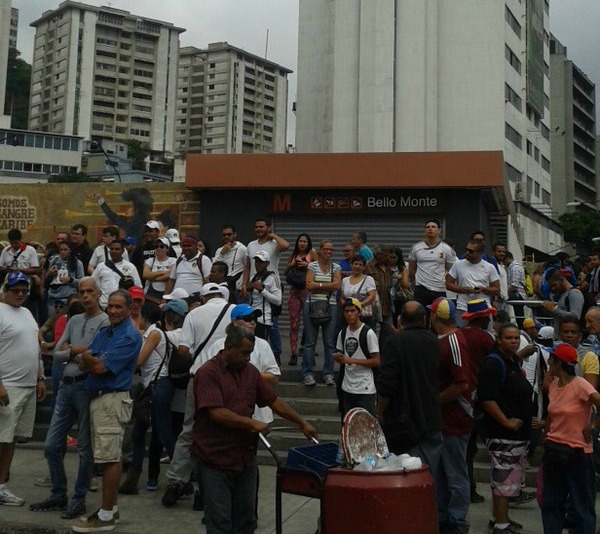 Reportan cerrada estación del Metro en Bello Monte