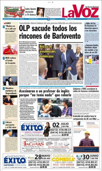 PORTADA LA VOZ