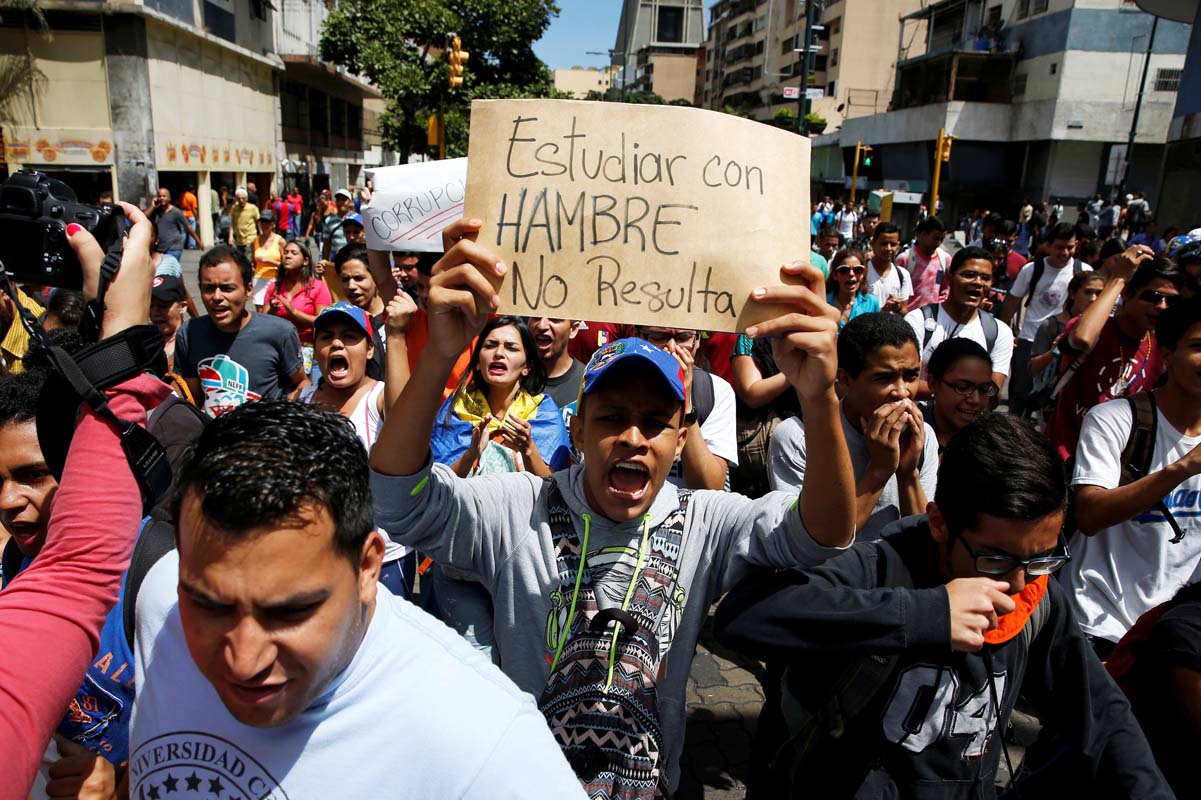 FOTOS: La marcha estudiantil de hoy que fue reprimida por la PNB y GNB