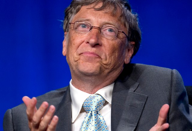 Bill Gates speaks at the XIX International Aids Conference, Monday, July 23, 2012, in Washington. (AP Photo/Carolyn Kaster)