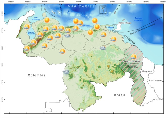 Lluvias dispersas se pronostican para este viernes