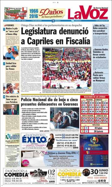 PORTADA LA VOZ