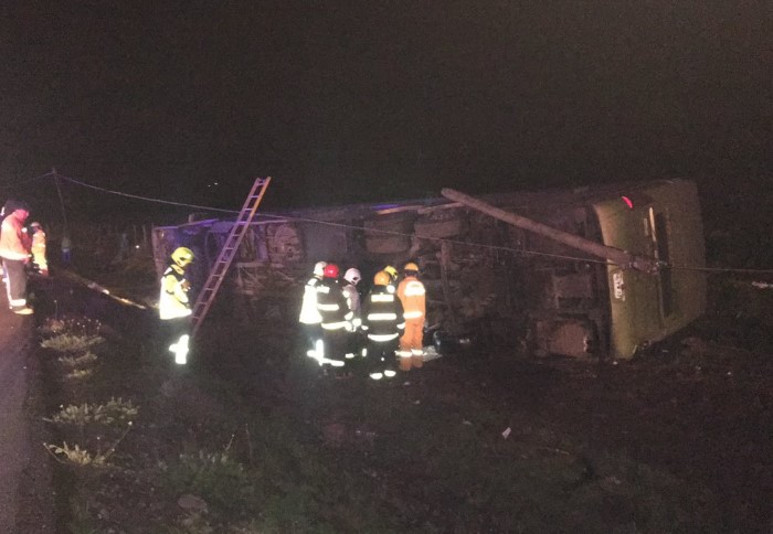 Cuatro muertos y 40 heridos por accidente de autobús en el norte de Chile (Fotos)