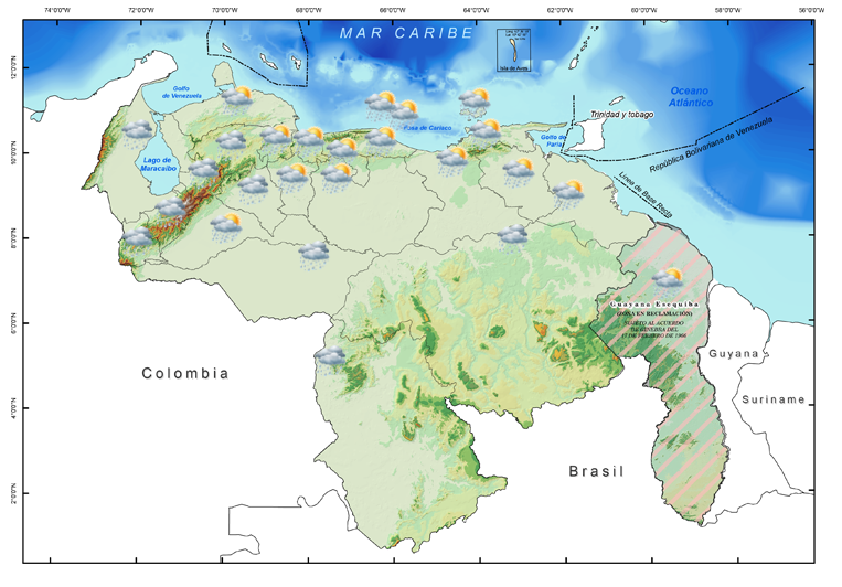 Prevén lluvias dispersas este sábado en gran parte del país