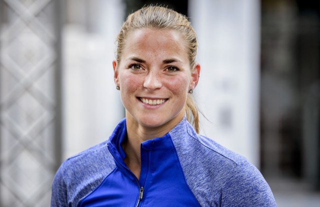 DEN HAAG - Jantine van der Vlist na afloop van een persconferentie in aanloop naar het WK Beachvolleybal. ANP REMKO DE WAAL