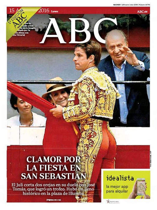 Portadas de la prensa internacional de este lunes 15 de agosto de 2016