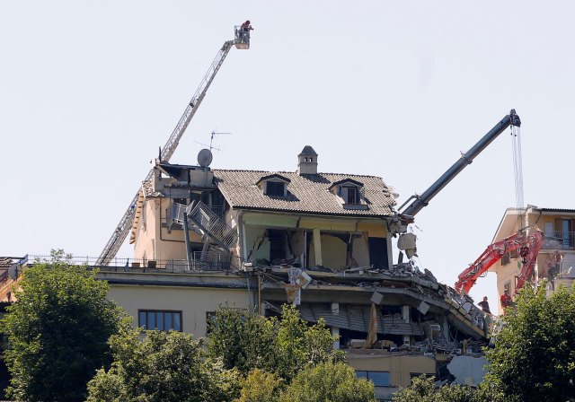 El hotel Roma en Amatrice (Foto Reuters)