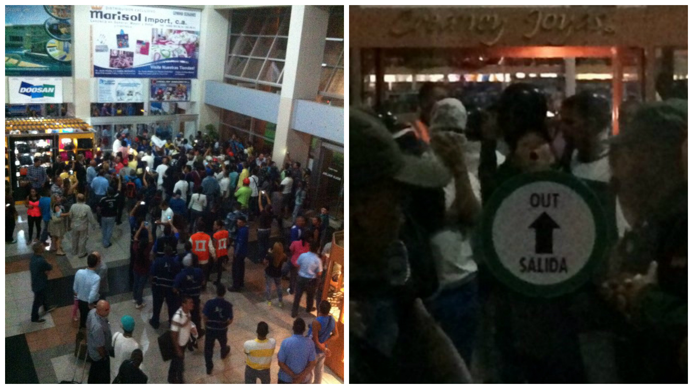 Irregulares chavistas amedrentan a la población en aeropuerto de Margarita ante llegada de Capriles (VIDEOS)