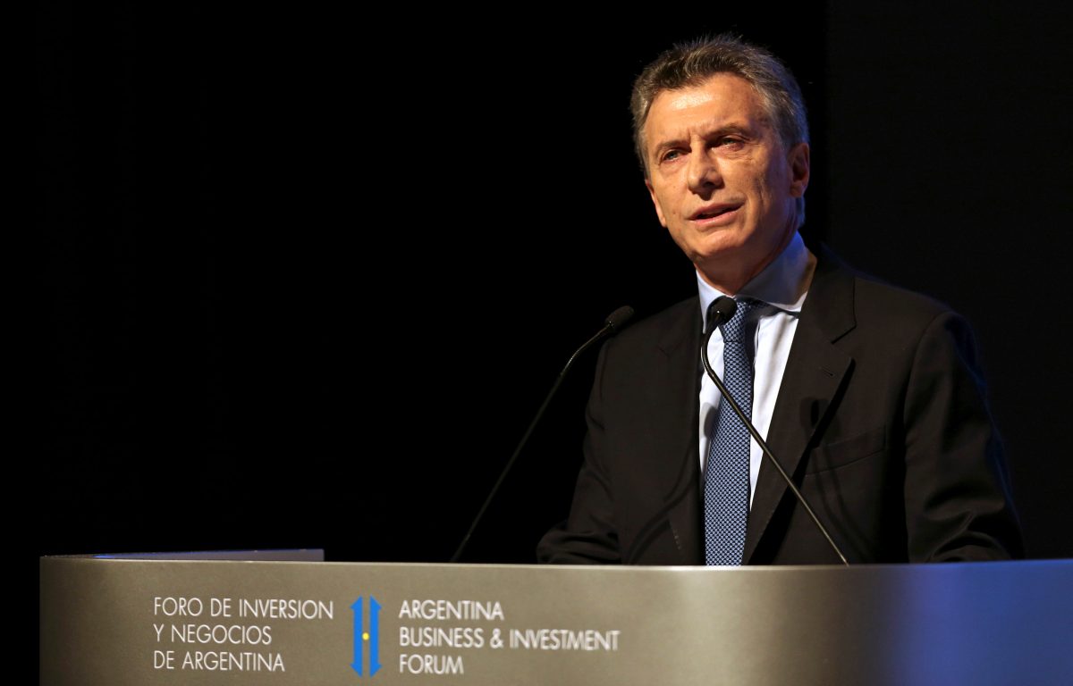 Macri: La recesión en Argentina empieza a quedar atrás