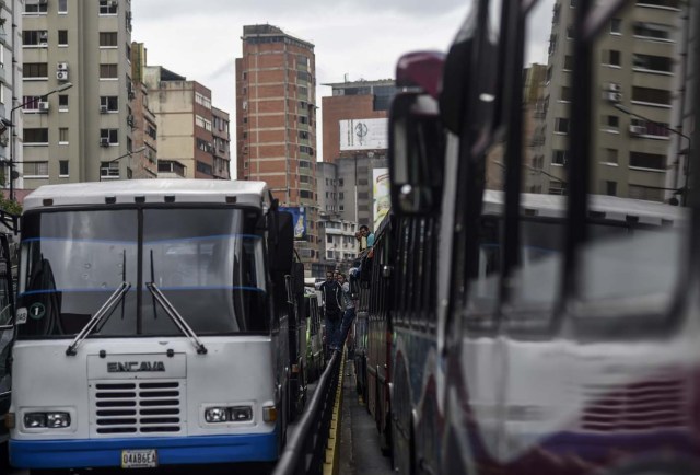 transporte paro chacao