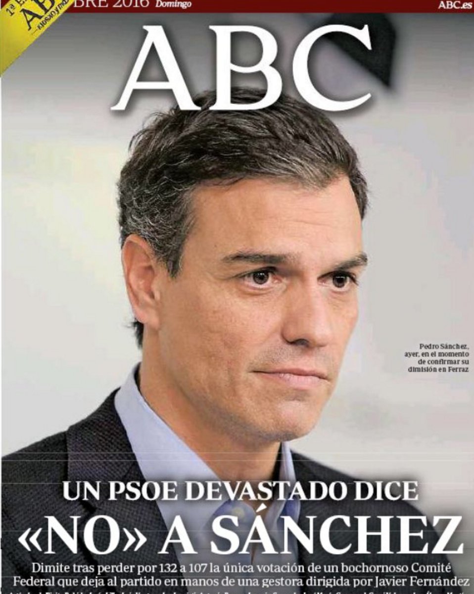 Portadas de la prensa internacional de este domingo 02 de octubre de 2016