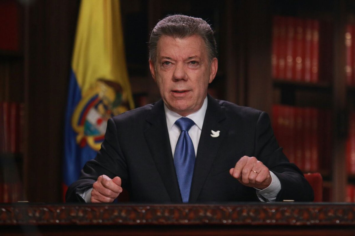 Santos dice que la paz en Colombia “será completa” con diálogos con ELN