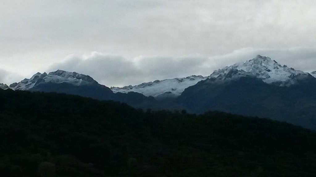 Nevada vistió de blanco al Pico El Águila y sorprendió a los merideños (Foto y Video)