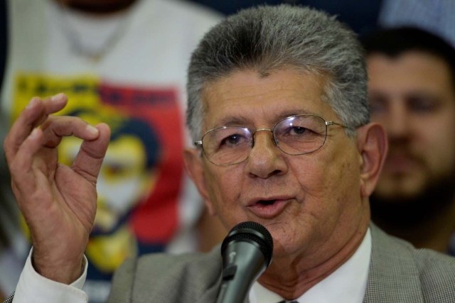 Henry Ramos Allup, diputado de la Asamblea Nacional / Foto AFP / Federico PARRA