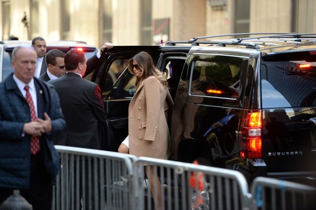 Ivanka Trump, wife of Republician presidential nominee Donald Trump arrives with her husband(not seen) at a polling station in New York to cast his ballot in the presidential election November 8, 2016. / AFP PHOTO / Robyn Beck