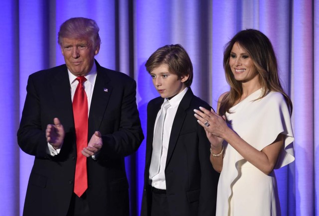 trump melania hijo