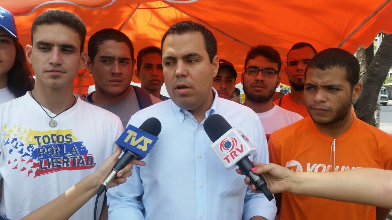 Rolman Rojas durante jornada de inscripción de VP: Salimos a la calle a sumar voluntades