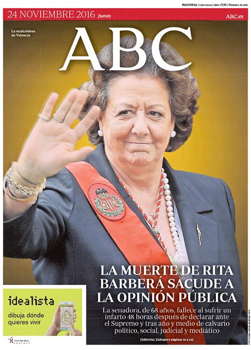 Portadas de la prensa internacional de este jueves 24 de noviembre de 2016