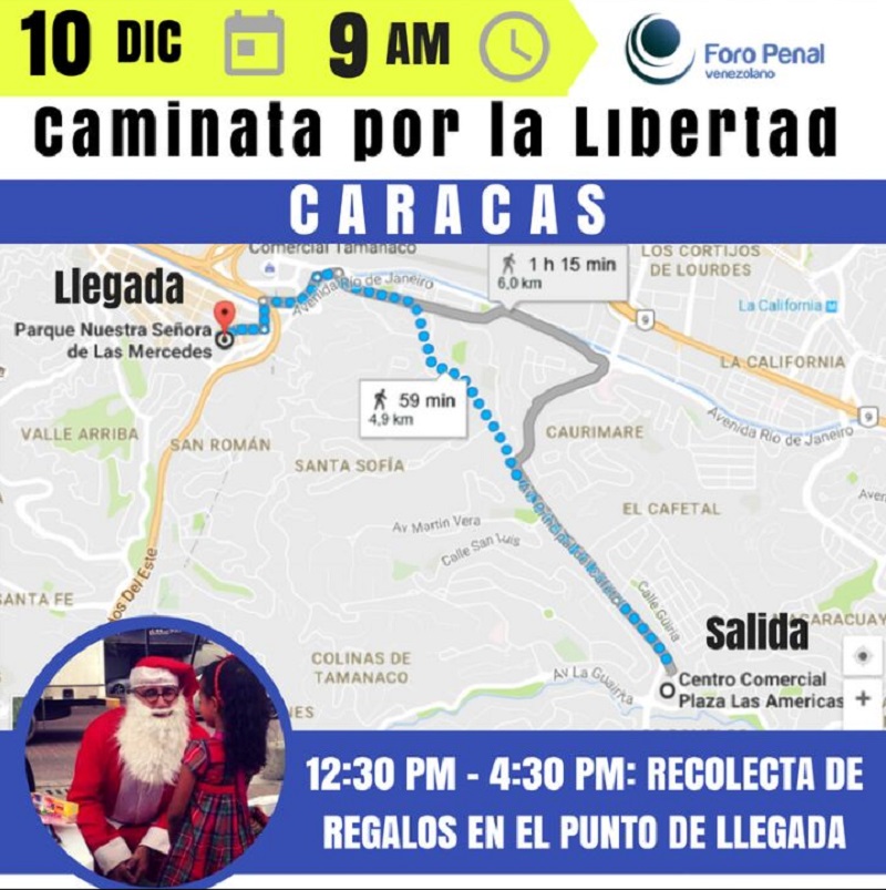 Foro Penal marcha este sábado “por la libertad de los presos políticos”