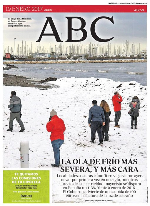 Portadas de la prensa internacional de este jueves 19 de enero de 2017